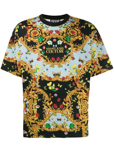 Versace Jeans Couture Ladybug Baroque Print T